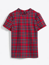 Load image into Gallery viewer, Bow Back Top in Angie Plaid