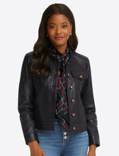 Load image into Gallery viewer, Ruffle Neck Leather Jacket
