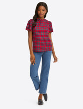 Load image into Gallery viewer, Bow Back Top in Angie Plaid
