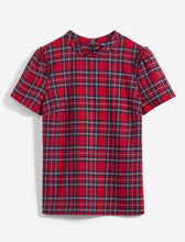 Load image into Gallery viewer, Bow Back Top in Angie Plaid
